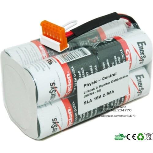 Replacement PHYSIO-CONTROL 803704-03,LP9,LP9P,LIFEPAK 9A,LIFEPAK 9B,Replacement FOR Medtronic LifePak 9 Defibrillator Battery