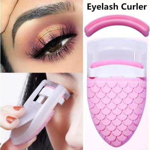1 Pc Women Beauty Cute Mermaid Eyelash Curler Long Lasting Eye Lash Roll Style Makeup Tools