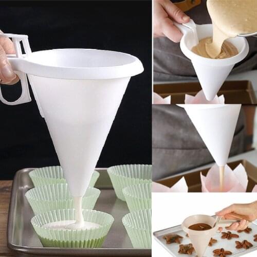 1pcAdjustable Baking Tools Icing Candy Kitchen Funnel Chocolate Pastry Accessories Batter Dispenser Cream Cookie Cupcake Pancaks