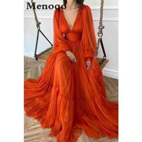 2021Prom Dresses Long Puffy Sleeve Tulle Backless Formal Evening Party Gowns Beauty Pageant Dresses Custom Made