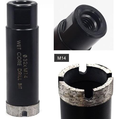 32mm arbor M14 Diameter Wet Use Diamond Core Bit For Stone Marble Granite Ceramic Tile Hole Saws Diamond Drills