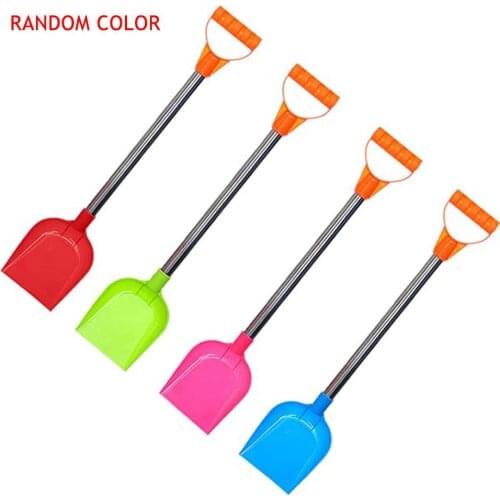 4Pcs Snow Shovel Children Plastic Snow Shovel with Metal Handle Sand Shovel Childrens Shovel for Outdoors Beach Snow