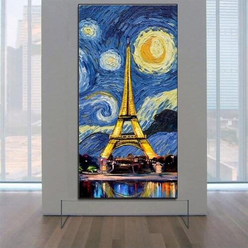 Starry sky tower large size 5d Diy Diamond Painting Abstract Full Square Round Drill Diamond Embroidery Mosaic landscapeZP-2649