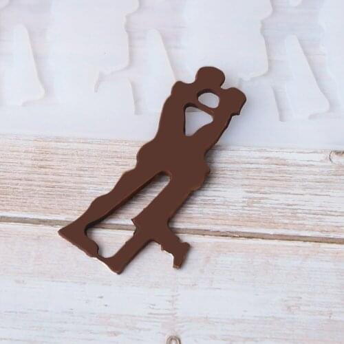 Lovers shape Non-stick Silicone Chocolate Mold Ice Molds Cake Mould Bakeware Baking Tools