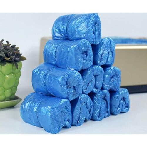 100-800Pcs Disposable Pe Shoe Cover for Automatic Shoe Cover Machine Special t Buckle Shoe Cover Disposable Machine Shoe Cover