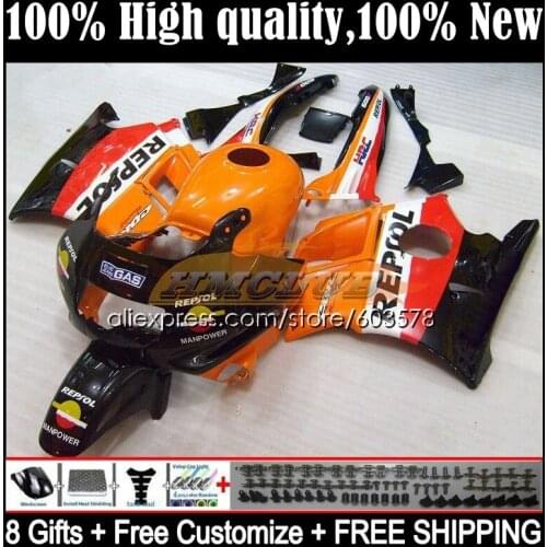 +Tank For HONDA CBR 600 F2 FS 1991 1992 1993 1994 10CL.29 CBR 600F2 CBR600FS CBR600F2 CBR600 F2 91 92 93 94 Fairing black orange