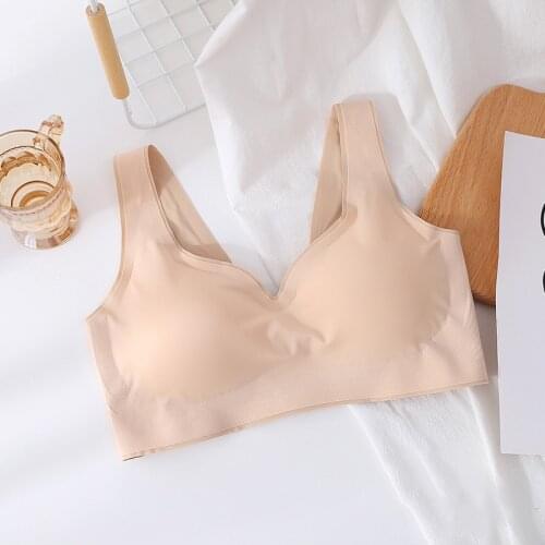 Plus Size Bra 2xl Seamless Bralette Women Underwear Wire Free Women Lingerie Padded Non-adjusted Straps Bra Women 2021