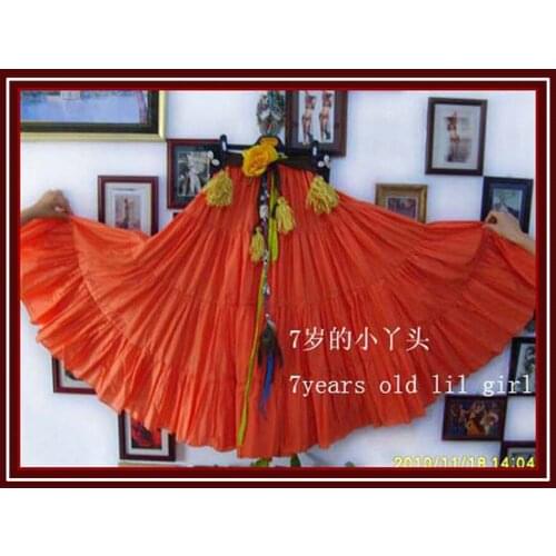 Cotton 4Tiered 18Yards Ats Gypsy Tribal Belly Dance Skirt EH27