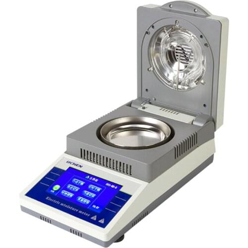 Electronic Halogen Moisture Analyzer Meter Moisture Tester Meter with Capacity 50g Readability 5mg 0.2% For Food Wood DHS-10A