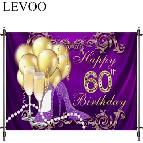 LEVOO Photography Backdrop Purple Pattern Balloon Noble High Heels Prop Fabric Photography Backdrop Photocall Photobooth
