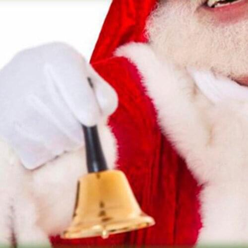 Metal Handbells Bar Handbell PropsCreative Christmas Handbell Christmas Tree Decorations for Home Accessories Crafts