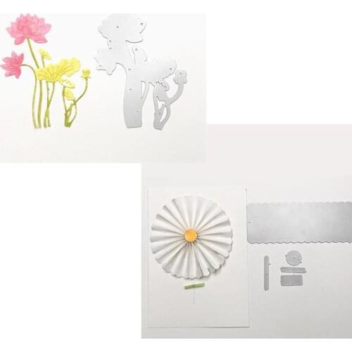 Metal Cutting Dies unique Flowers Daisy Lotus cut die for DIY Scrapbooking Crafts Decoration new 2019 Embossing Die Cuts