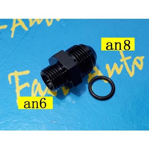 Male ORB AN6 ( 6AN AN 6 ) to an8 male Adapter With O-Ring fitting
