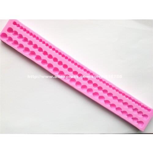 New! Free Shipping 30cm Pearl Shaped Silicone Mold Cake Decoration Fondant Cake 3D Food Grade Silicone Mould 181