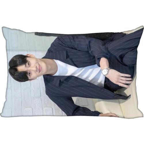 New Arrival Custom Park Seo Jun Satin Pillowcase 35x45cm (one side) Printed Zipper Pillow Cover Custom your image gift