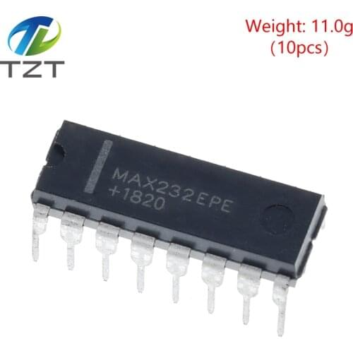 New original 10PCS MAX232EPE DIP MAX232 RS232 Transceiver Drivers/Receivers