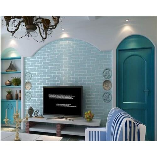Beibehang Simple yet modern non woven wallpaper simple bricks living room bedroom background wall papel de parede wallpaper