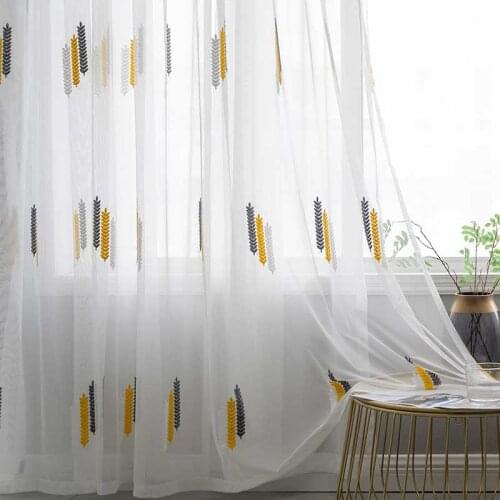 Modern Tulle Window Curtains for Childrens Bedroom The Livingroom Kids Window Treatments Sheer Voile for Kitchen Drapes Decor