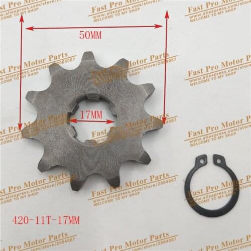 420 17mm 20mm 11T Front Engine Sprocket for motorcycle ATV Dirt Pit Bike Go Kart 4 Wheeler Quad