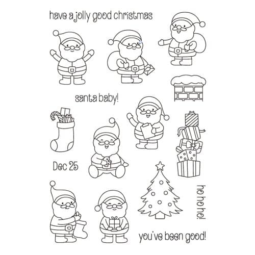 Clear Stamps santa baby scrapbooking stamps for card making supplies christmas decorative stamps