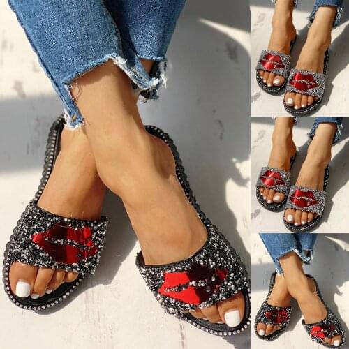 Sandals Women 2021 Summer Slippers Crystal Flip Flop Casual Flat Shoes Beach Casual Indoor Sandals шлепанцы женские летние