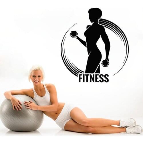 Family Gym Wall Decal waterproof Vinyl Wall Sticker fitness Sport Home decals Art Home Decor G607