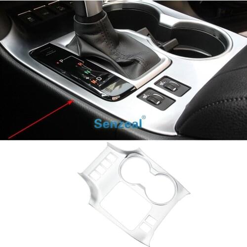 Senzeal ABS Car Interior Central Cup Decoration Fit for Toyota Highlander 2014 2015 2016 2017 2018 2019 Middle Configuration