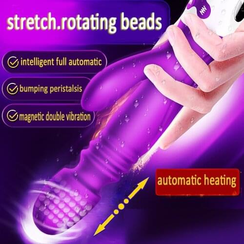 Telescopic Heating Dildo Vibrator For Woman Clitoral Stimulator Massager Vibrators Erotic Sex Toys for Women Female Masturbator