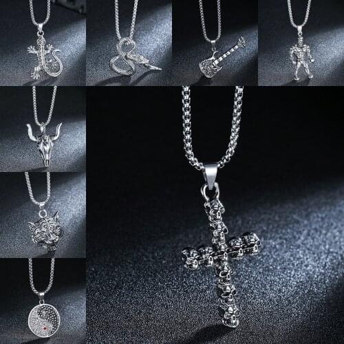 Vintage Punk Brown Pu Leather Two Circles Pendant Necklace Adjustable Hademade Jewelry Men Women Necklaces Neck Decoration Gift