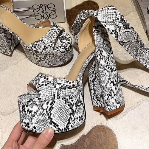 Platform Women Sandals Super High Heels Cute Shoes For Ladies Fashion #Y0310634F