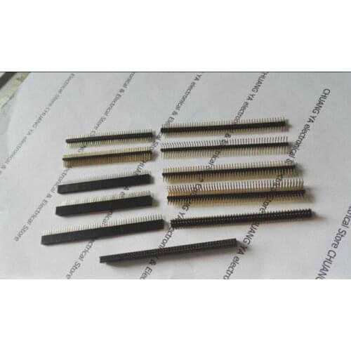 1.27mm 1*40P 50P 2*40Pin 50Pin pin header / female header / single or double row / Straight or Curved needle / Gold-plated