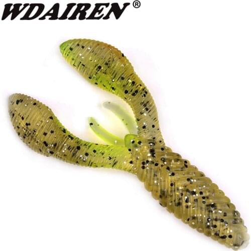 2pcs/lot Soft Bait 9cm 11g Artificial Silicone jiging Fishing Lure Worms Grub Crab Fishing Tackle Accessories Crankbait peche