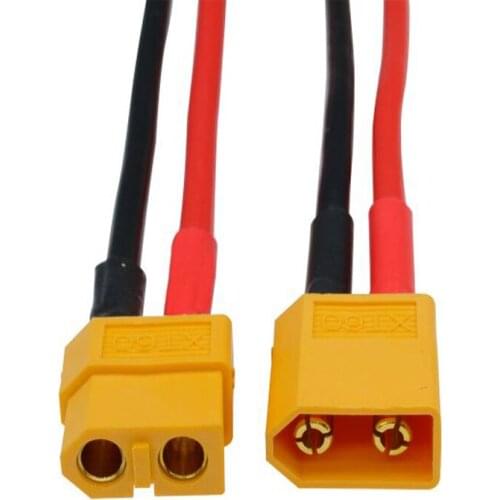 5pair of XT60 Battery Male Female Connector Plug with 14 AWG Silicon Wire 10cm