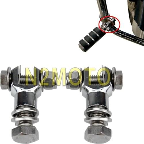 50900-72 Highway Footpeg Clamp Mount Bolt Metric Male Mount Footpeg Clevis Set for Harley Dyna Touring Sportster Fxd