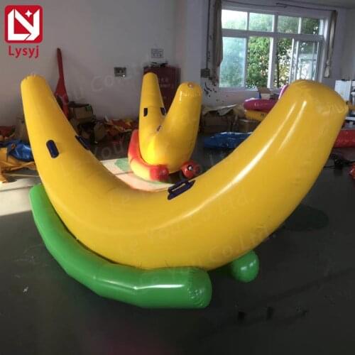 Banana Boat Inflatable Seesaw Sea Games For Advanture Inflatable Seats Water Toys Swimming Pool Water Park