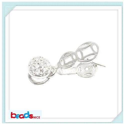 Beadsnice ID25888 high quality 100% handmade pure 925 sterling silver jewelry bails diy gift for her