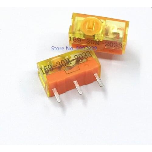 Free Shipping 2Pcs New original TTC dustproof gold mouse micro switch gold contactor 30 millions click Mouse maintenance Button