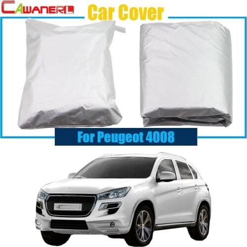 Cawanerl Car Cover Sun Shade Snow Rain Sun Resistant Anti UV Protection Cover Dustproof For Peugeot 4008