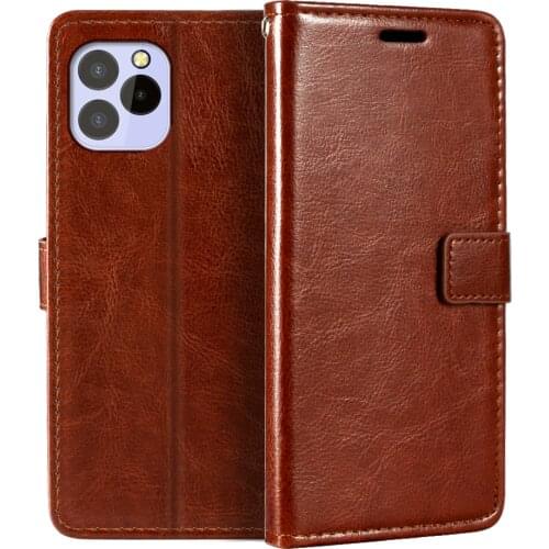 Case For Oukitel C21 Pro Wallet Premium PU Leather Magnetic Flip Case Cover With Card Holder And Kickstand For Oukitel C21 Pro