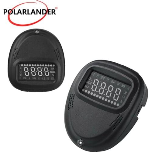 2.0 inch A1 digital Worldwide HUD GPS Car Head Up Display Speedometers Dashboard Driving Time Kilometers Windshield Projector