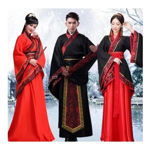 Hanfu National Chinese Dance Costume Men Ancient Cosplay Traditional Chinese Clothing for Women Hanfu Clothes Lady Stage Dress