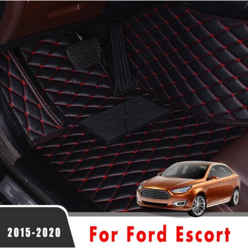Carpets For Ford Escort 2019 2018 2017 2016 2015 Car Floor Mats Waterproof Custom Styling Auto Interior Accessories Foot Pads