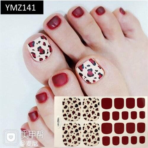 Lamemoria NEW Toenail Stickers Adhesive Nail Polish Wraps for Toes Shinny Solid Silver Stickers Toenail Strips Manicure for Girl