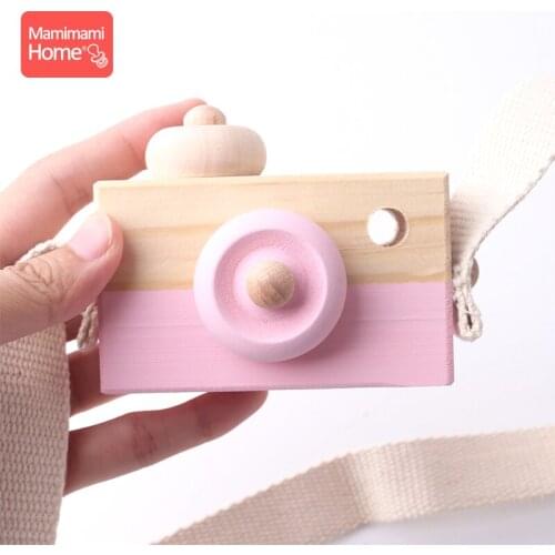 Mamihome pc Baby Wooden Toy Camera Montessori Toy BPA Free Rodent Pendant DIY For Teething Toy ChildrenS Goods Baby Block Gift
