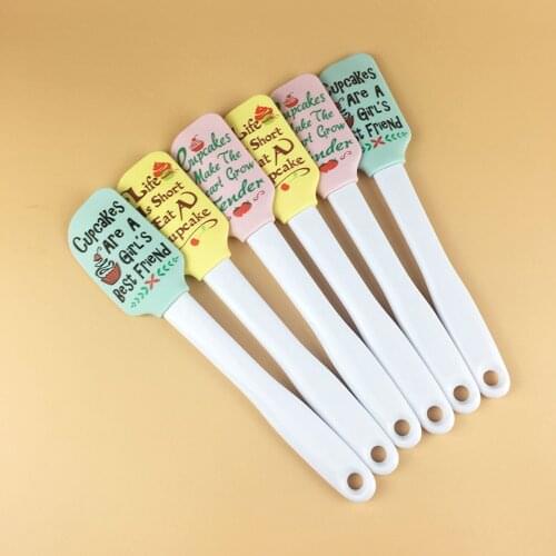 Cartoon Non-Stick Cookie Pastry Scraper Butter Cooking Silicone Spatula Cake Baking Spatula Silicone Spatula for Kitchen