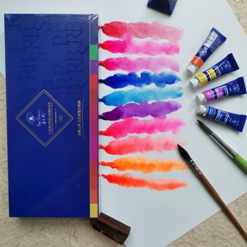 14 Colors/Set Paul Rubens Watercolor Paint 5ml Tubes Opera Series Fluorescent Art supplier For Artist Master