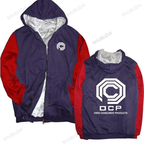 New arrived men hoodies winter Robocop OCP Classic Movie Logo jacket ED209 Retro Vintage Original brand hoodie warm jacket