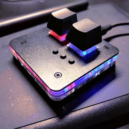 Nvarcher Mini Mechanical Gaming Keyboard Full Color Backlit Music Game Touch Wheel Axle Tester OSU Programmable For SimPad 2