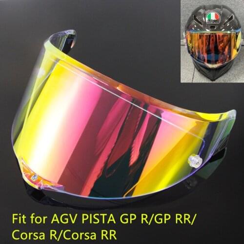 Motorcycle Helmet Lens for AGV PISTA GP R/GP RR/Corsa R/Corsa RR RACE 3 Helmet Windshield Anti-UV Sun Visor PC Lens