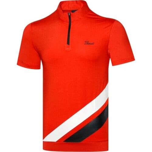 Golf Wear Quick Drying Mens Clothing Moisture Absorption and Perspiration Summer Thin Polo Top